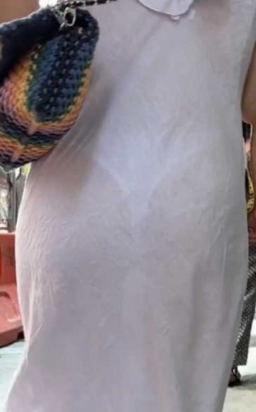 White Thong See Thru Candid Girl