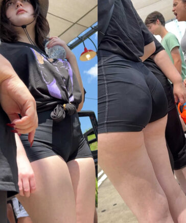 Thick Ass Candid Teen Cameltoe