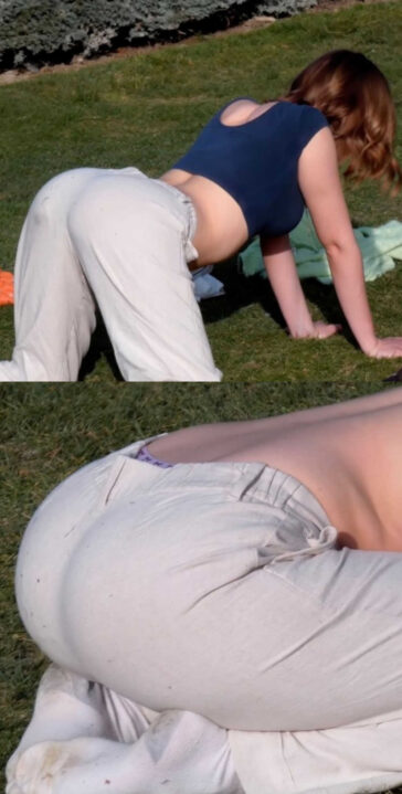 Creepshot teen in position seeking attention