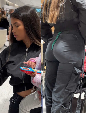 Cute face epic ass teen creepshot