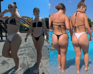 Two pawg in thong