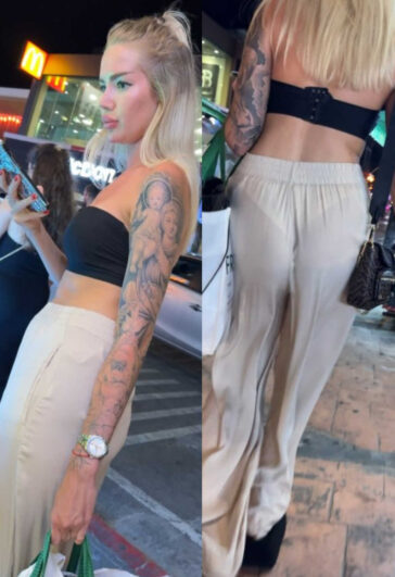 Russian doll in see thru pants vtl