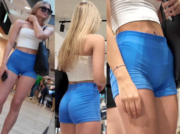Blue shorts goddess creepshot