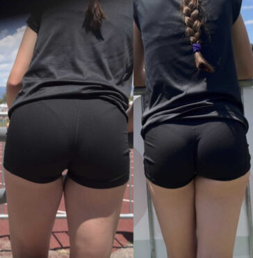 Cute track teen ass vpl
