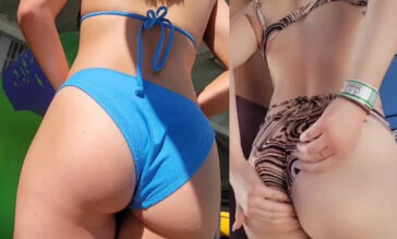 Hot girls in bikini waterpark creepshot