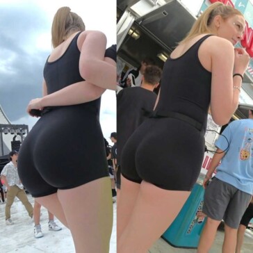 Black shorts sexy pawg