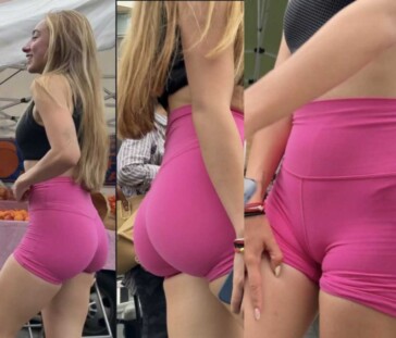 Perfect teen ass and cameltoe