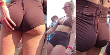 Bubble butt sexy girl showing off