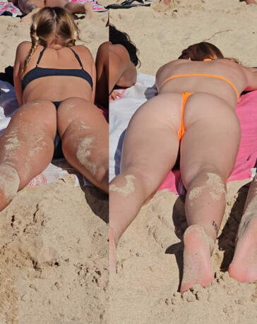 Capping hot girls in thong shamelessly