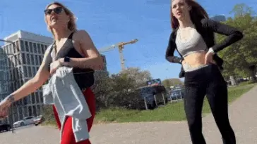 Following oace leggings black and red duo