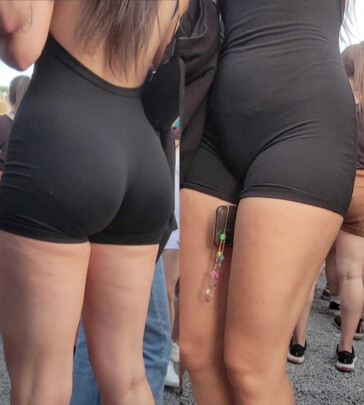 Gorgeous babe amazing ass in an onesie vtl