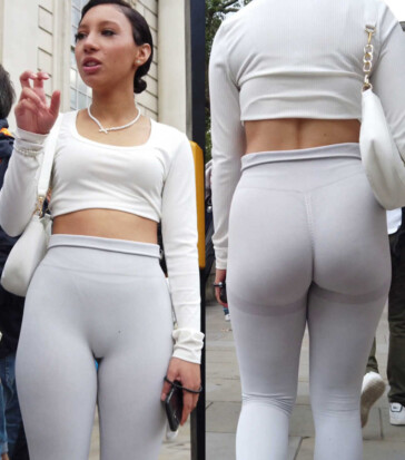 Spandex leggings sexy girl ass vtl