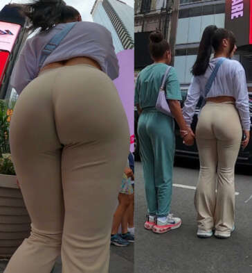 Busted by jiggly booty brunette