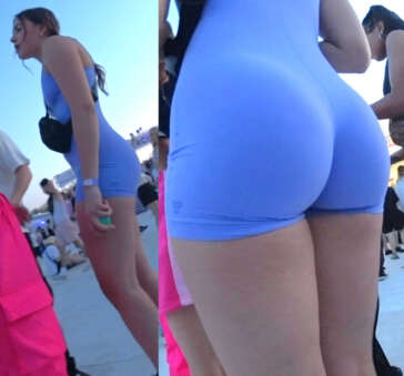 Purple body suit pawg