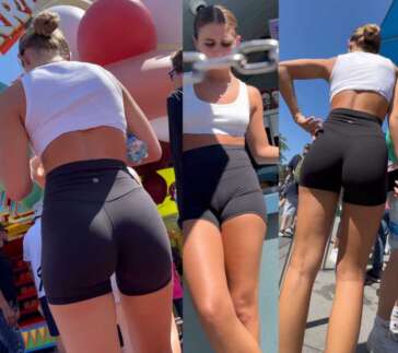 Tall and slim girl in black lulus